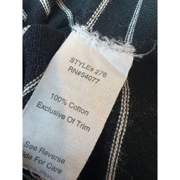 CAbi #276 The Flirt Ruffle Cardigan Sweater size Small 276 Knit Striped Cotton - Picture 6 of 10